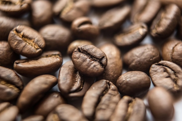 Nahaufnahme des braunen Kaffeehintergrundes