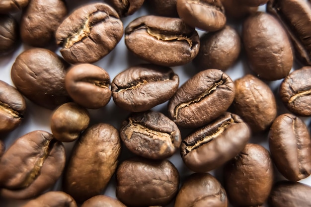 Nahaufnahme des braunen Kaffeehintergrundes