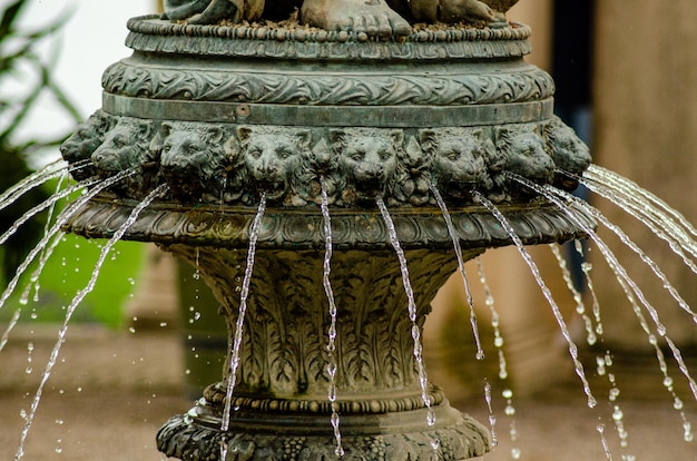 Nahaufnahme des Brunnen