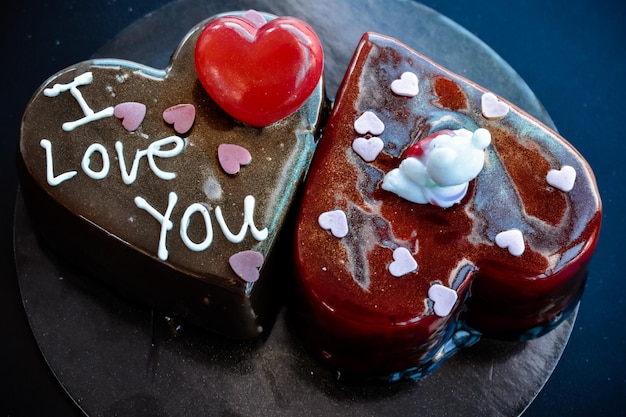 Foto nahaufnahme des desserts auf dem tisch