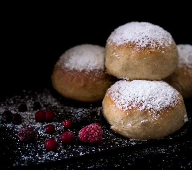 Nahaufnahme des Desserts