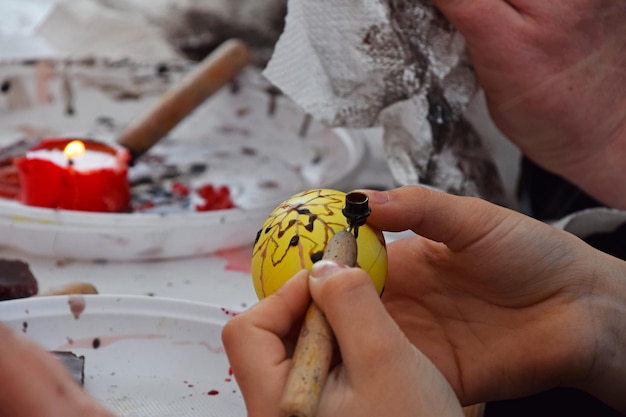 Nahaufnahme des Easter Eggs