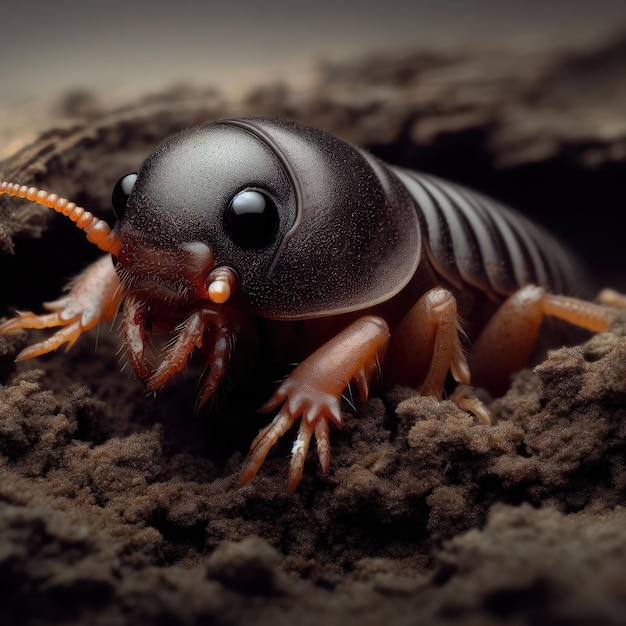 Nahaufnahme des Makrohintergrunds von Insekten