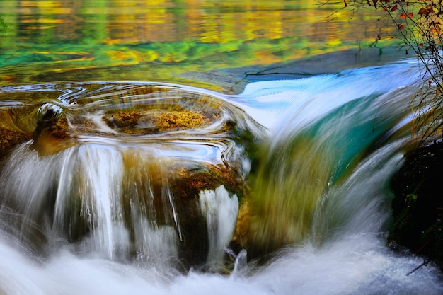 Foto nahaufnahme des wasserfalls