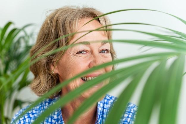 Foto nahaufnahme einer jungen frau