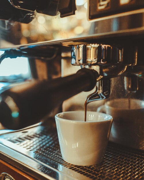 Nahaufnahme einer Kaffeetasse