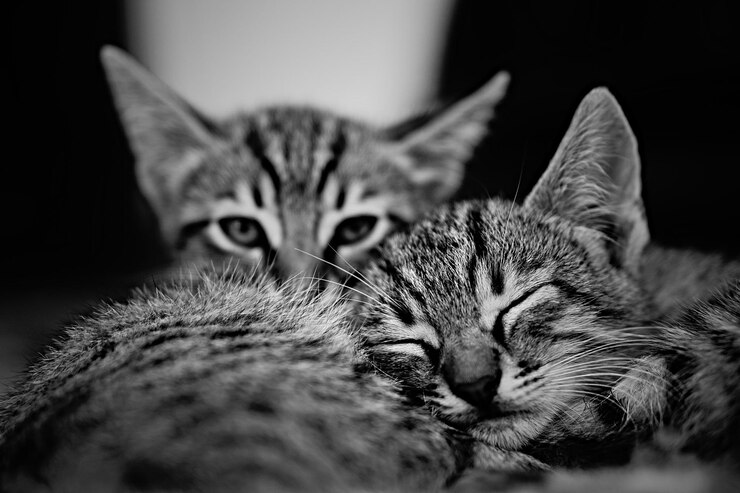 Foto nahaufnahme einer katze
