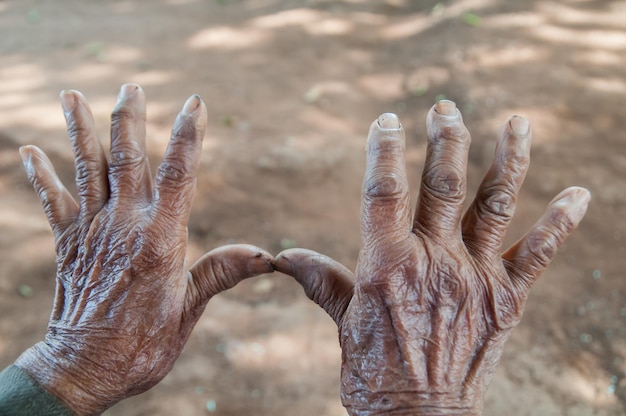 Nahaufnahme einer menschlichen Hand