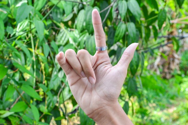 Foto nahaufnahme einer menschlichen hand