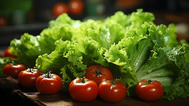 Nahaufnahme einer Schüssel Salat mit gehackten Tomaten darin