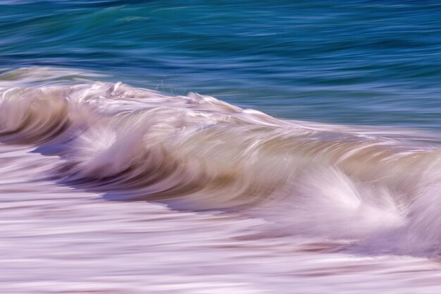 Foto nahaufnahme einer welle im meer