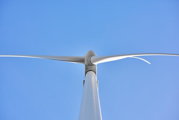 Foto nahaufnahme einer windmühle von oben