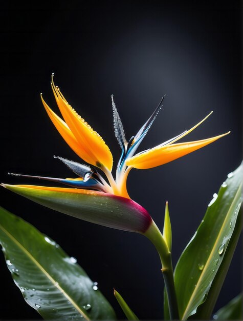 Nahaufnahme einer wunderschönen Lilacblume mit Wassertropfen