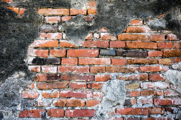 Foto nahaufnahme einer ziegelsteinmauer