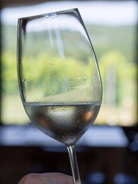 Foto nahaufnahme eines bierglases