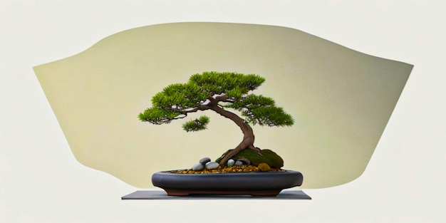 Nahaufnahme eines Bonsai-Baumes