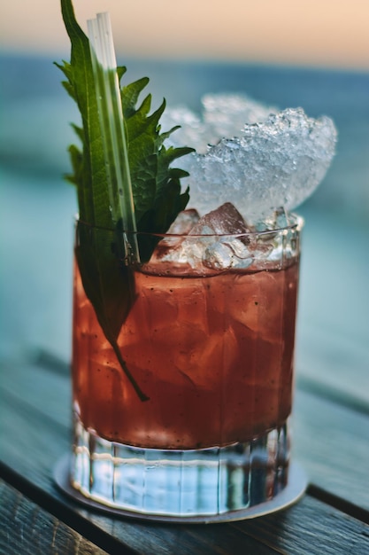 Nahaufnahme eines Cocktails