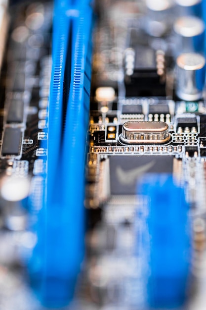 Nahaufnahme eines Computerchips