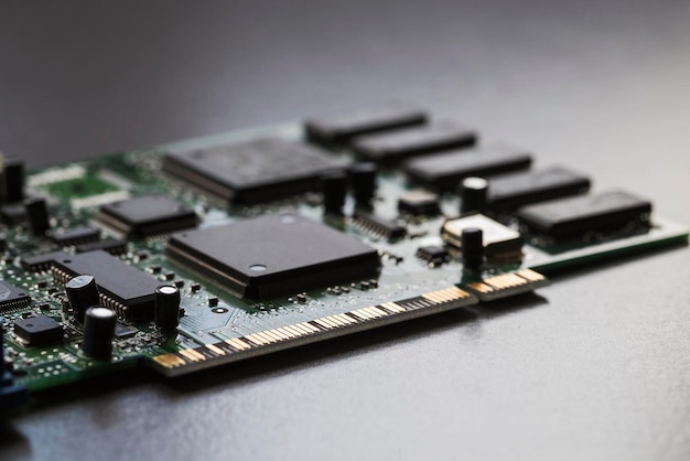 Nahaufnahme eines Computerchips