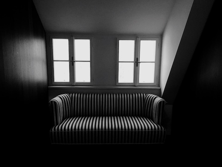 Foto nahaufnahme eines fensters zu hause