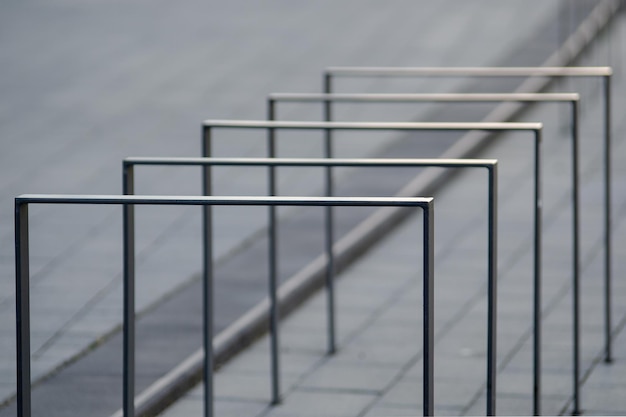 Foto nahaufnahme eines geländer an einer treppe an der wand