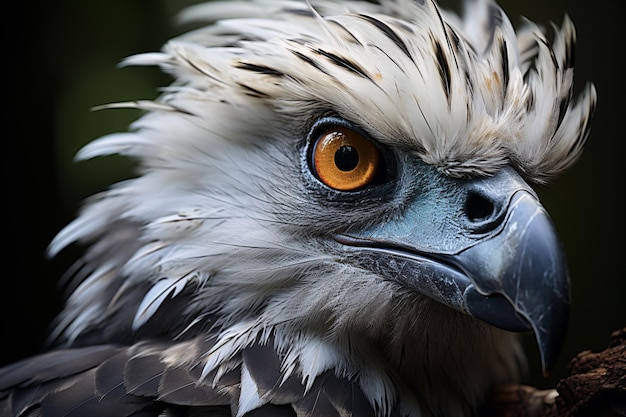 Nahaufnahme eines Harpy-Adlers Harpia harpyja Kolumbianische Fauna Lateinamerika Südamerika Vögel