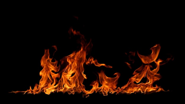 Nahaufnahme eines Lagerfeuers in der Nacht