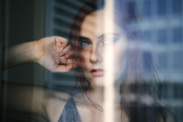Nahaufnahme eines Portraits einer Frau