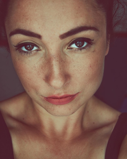 Nahaufnahme eines Portraits einer Frau