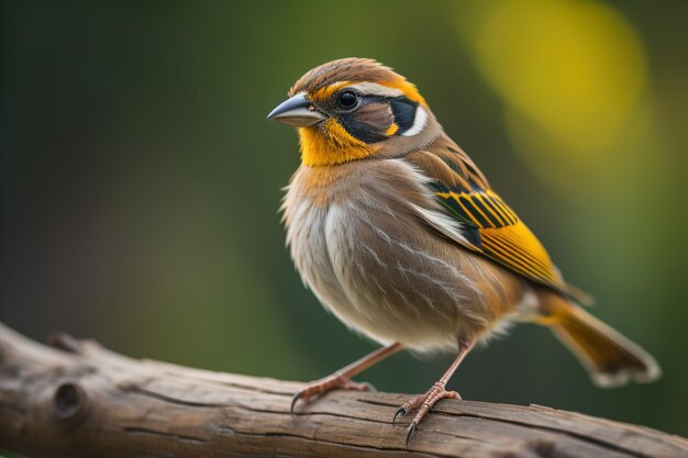 Nahaufnahme eines Redbilled Goldfinch auf einem Zweig generative ai