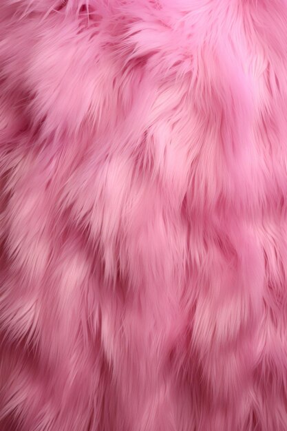 Foto nahaufnahme eines rosa gefärbten schaflederteppichs als hintergrund
