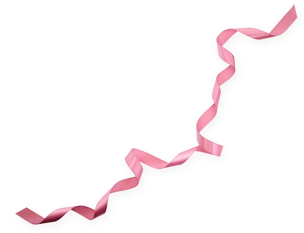 Nahaufnahme eines rosa Regenschirms vor weißem Hintergrund