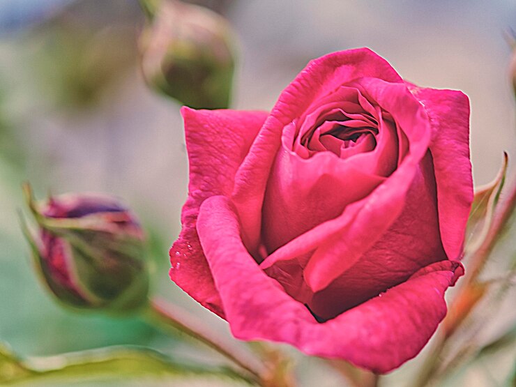 Foto nahaufnahme eines rosenstraußes