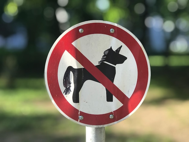 Foto nahaufnahme eines straßenschildes