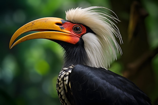 Nahaufnahme eines Tukanvogels im Wald