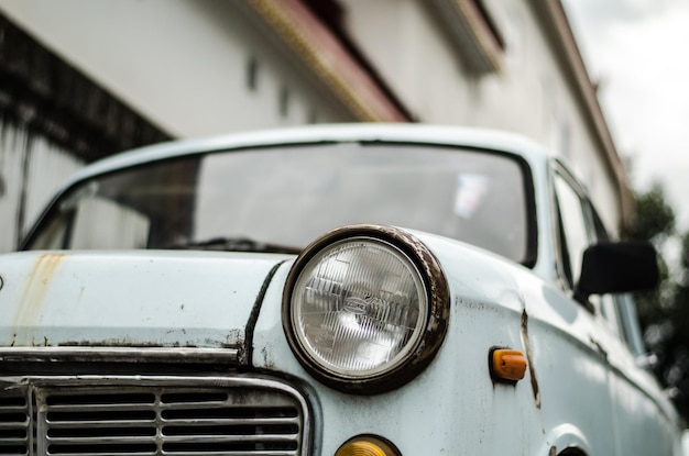 Nahaufnahme eines Vintage-Autos