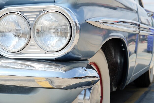 Nahaufnahme eines Vintage-Autos
