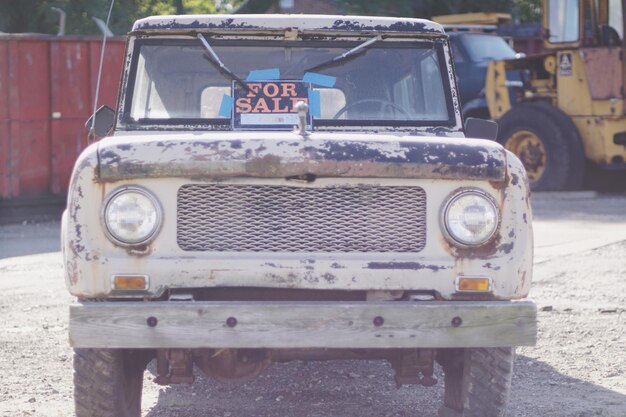 Foto nahaufnahme eines vintage-autos