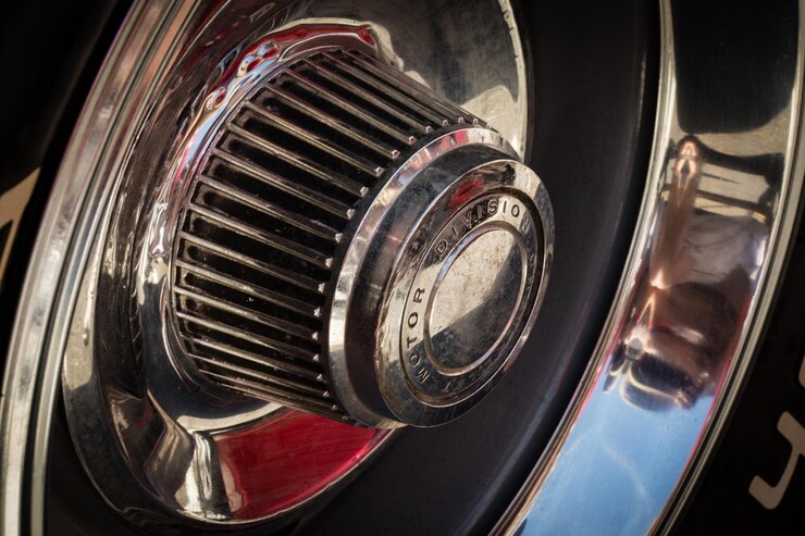 Foto nahaufnahme eines vintage-autos