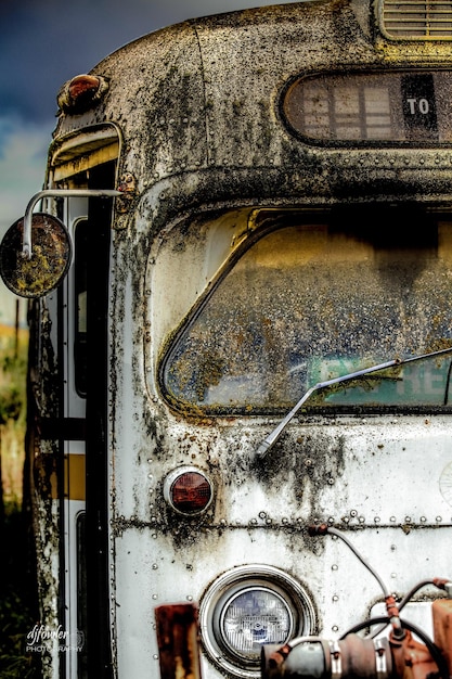 Foto nahaufnahme eines vintage-autos