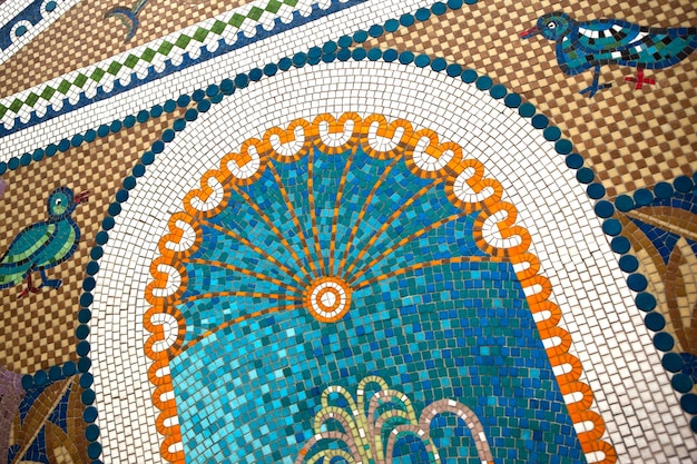 Nahaufnahme eines Vintage-Mosaik