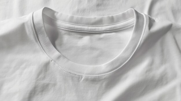 Nahaufnahme eines weißen Hemdes auf dem Bett