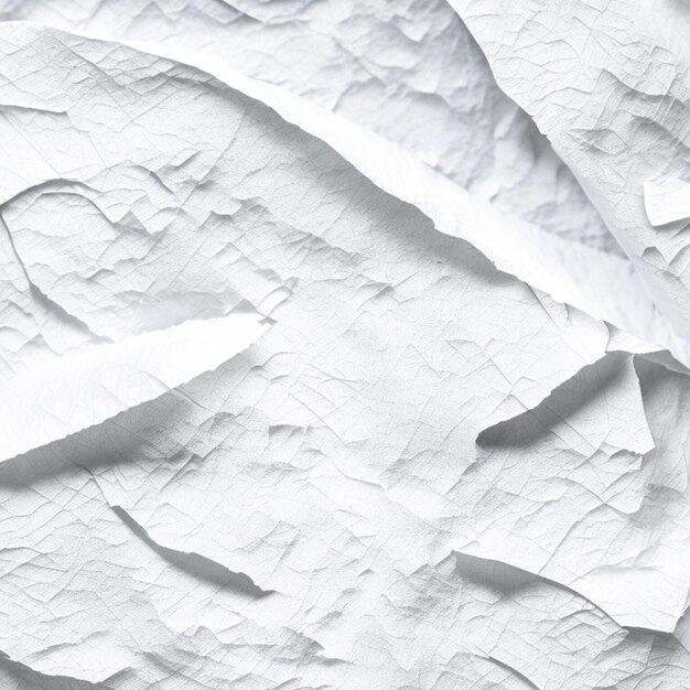 Foto nahaufnahme eines weißen, zerknitterten, textierten papierhintergrunds