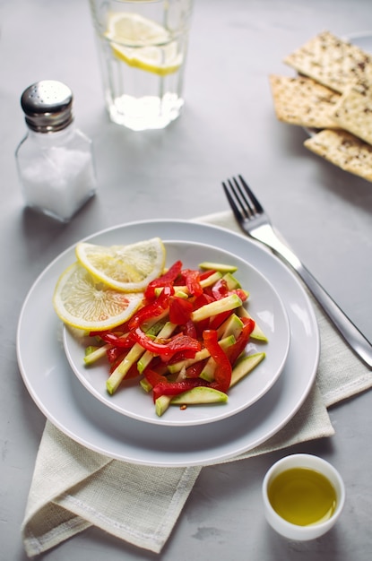 Nahaufnahme Gemüse Vitaminsalat