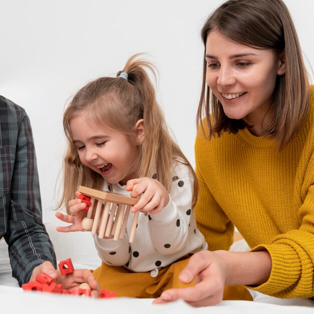 Foto nahaufnahme glückliche mutter und kind