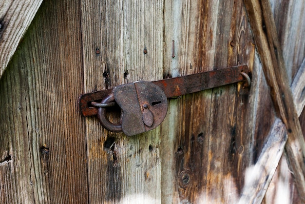 Nahaufnahme Holztür