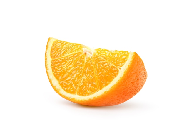 Nahaufnahme Orangenscheiben isoliert