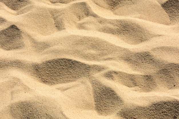 Nahaufnahme Sandmuster eines Strandes im Sommer