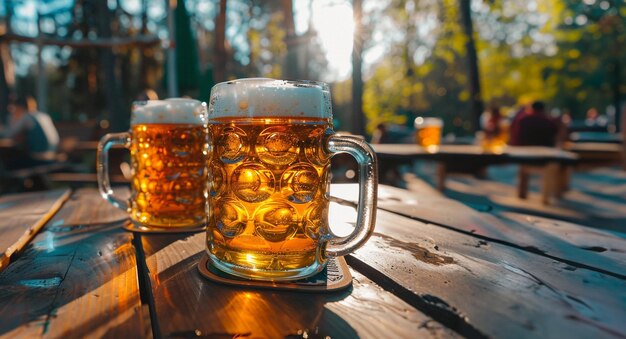 Nahaufnahme von Bierglas Bier, das in Glas gegossen wird Nationaler Biertag