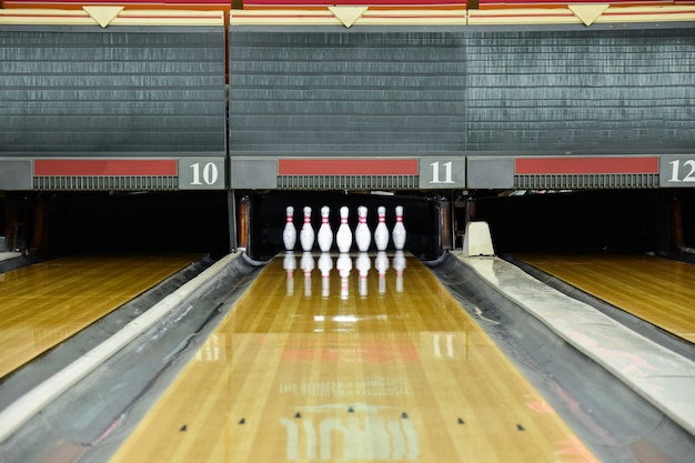 Foto nahaufnahme von bowling.